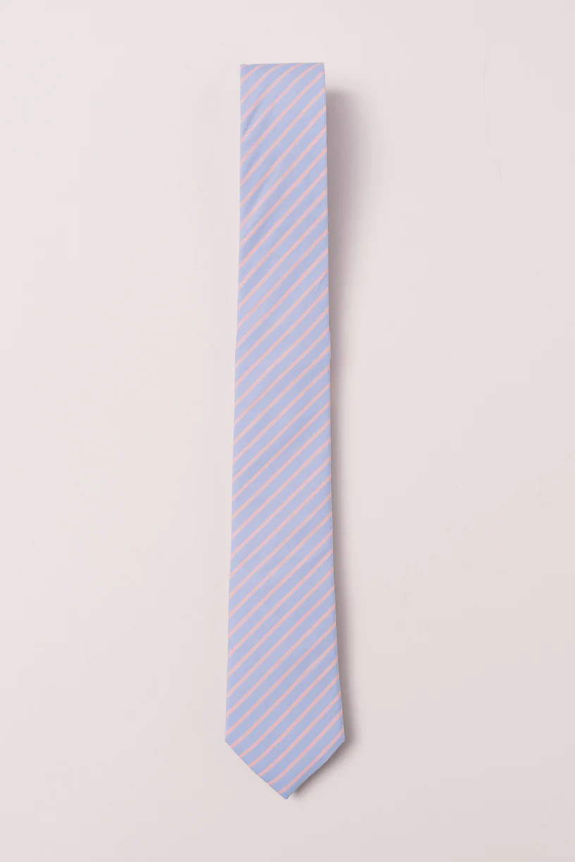 Mens Max Tie in Sutton Pinstripe | Ivy City Co