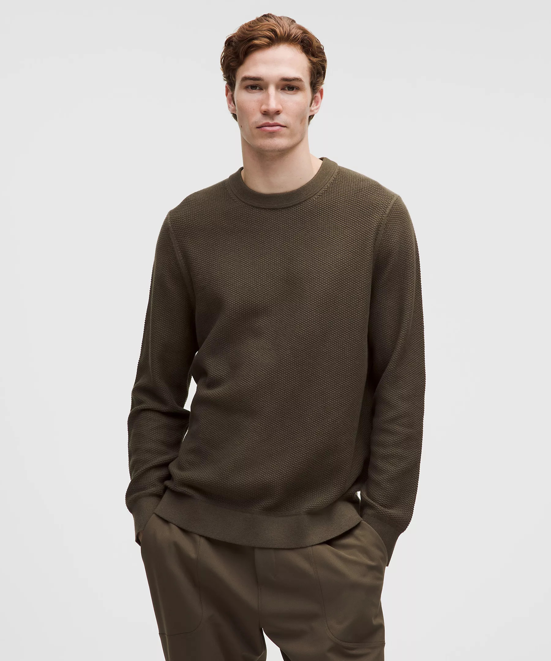 Textured Knit Crewneck Sweater | Men's Sweaters | lululemon | Lululemon (US)