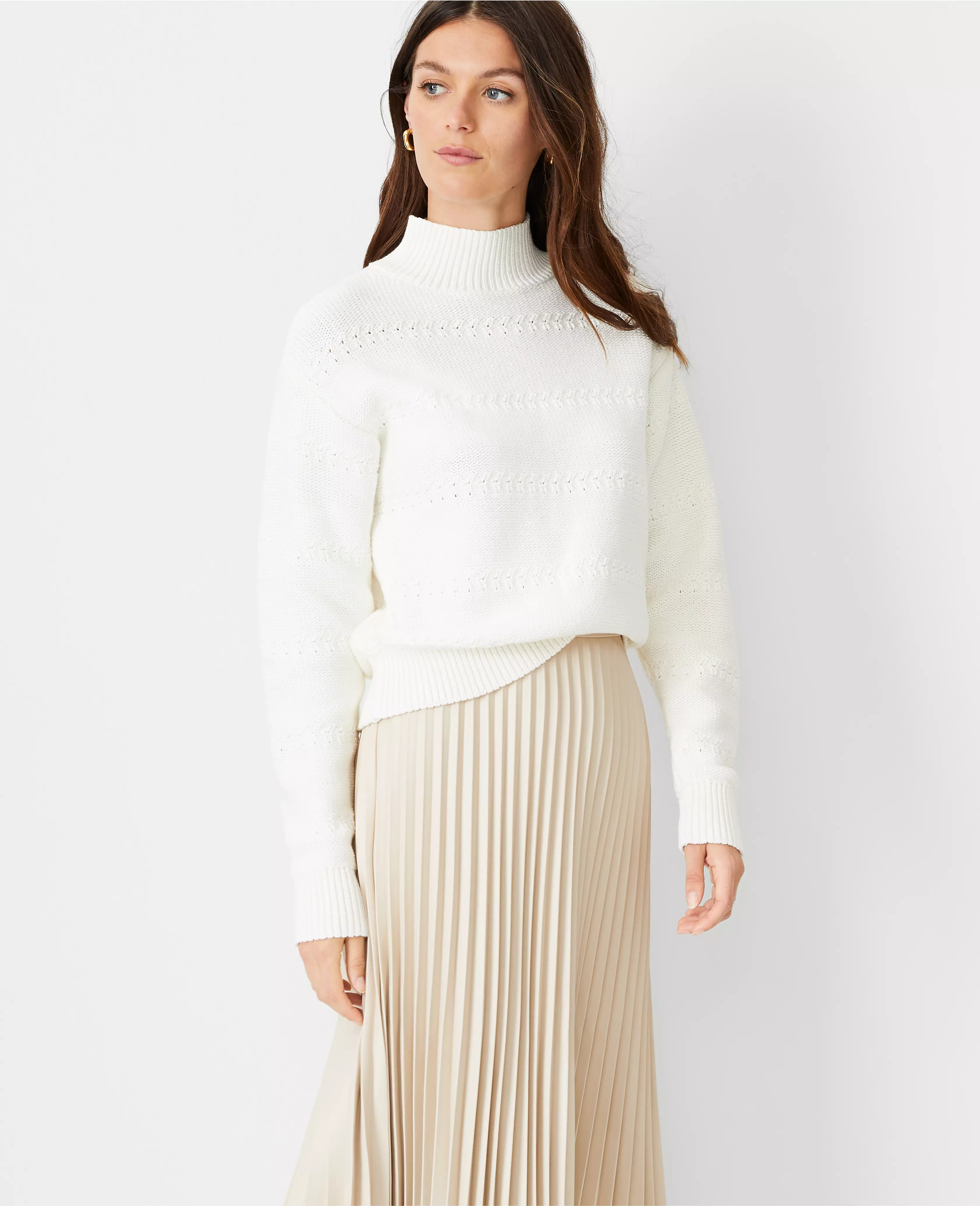 Stitch Wedge Sweater | Ann Taylor (US)