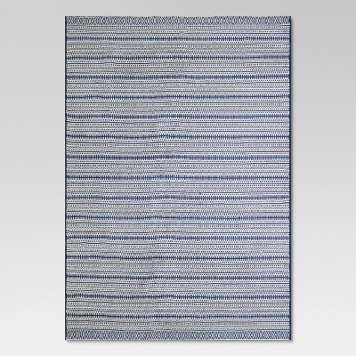 Pattern Stripe Outdoor Rug Blue - Threshold™ | Target