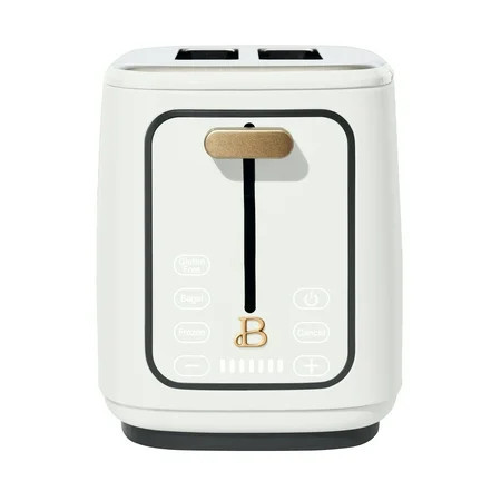 Beautiful 2 Slice Toaster with Touch-Activated Display, White Icing by Drew Barrymore | Walmart (US)