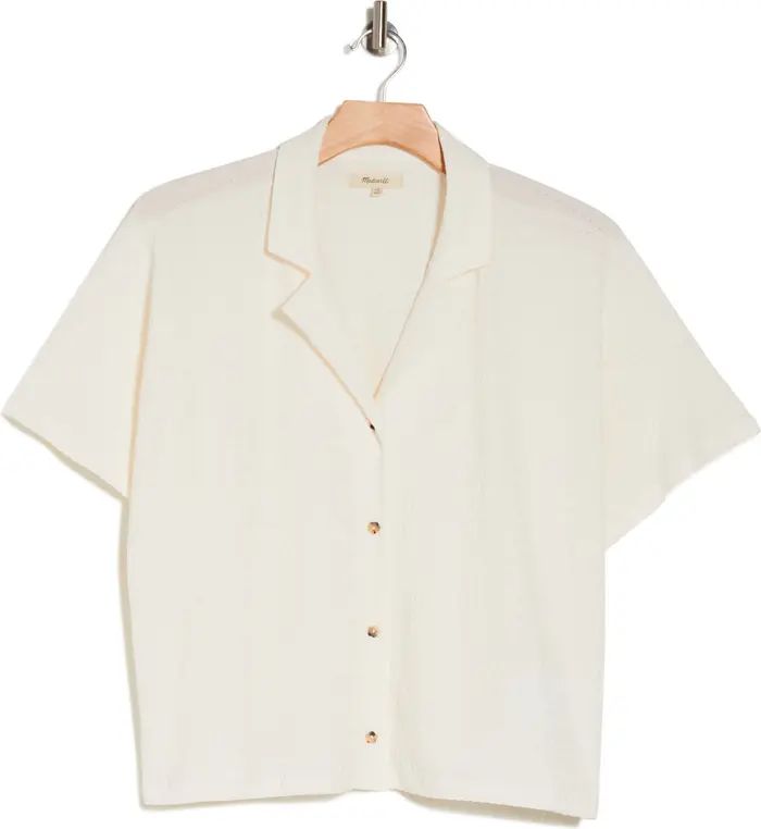 Madewell Crinkle Knit Button-Up Top | Nordstromrack | Nordstrom Rack