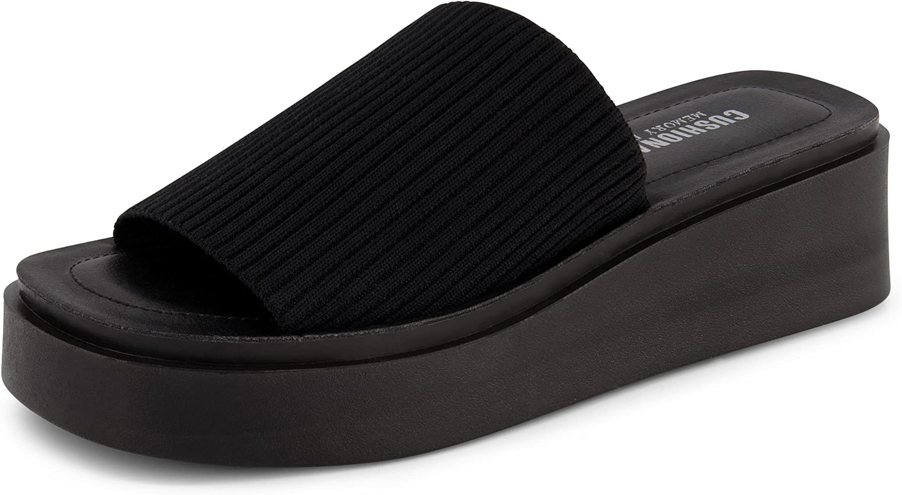 CUSHIONAIRE Women's Pim knit platform sandal with +Memory Foam | Amazon (US)