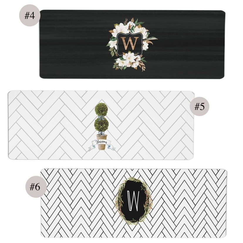 Personalized Runner Floor Mat | Jane