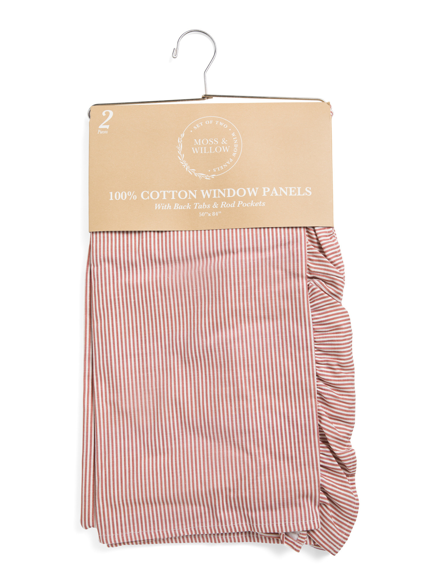 50x84 Set Of 2 Newport Pinstriped Window Panels With Ruffles | Home | Marshalls | Marshalls