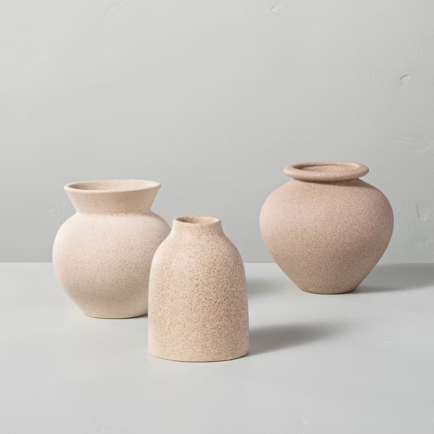 Round Ceramic Bud Vase with Flared Rim - Hearth & Hand™ with Magnolia | Target