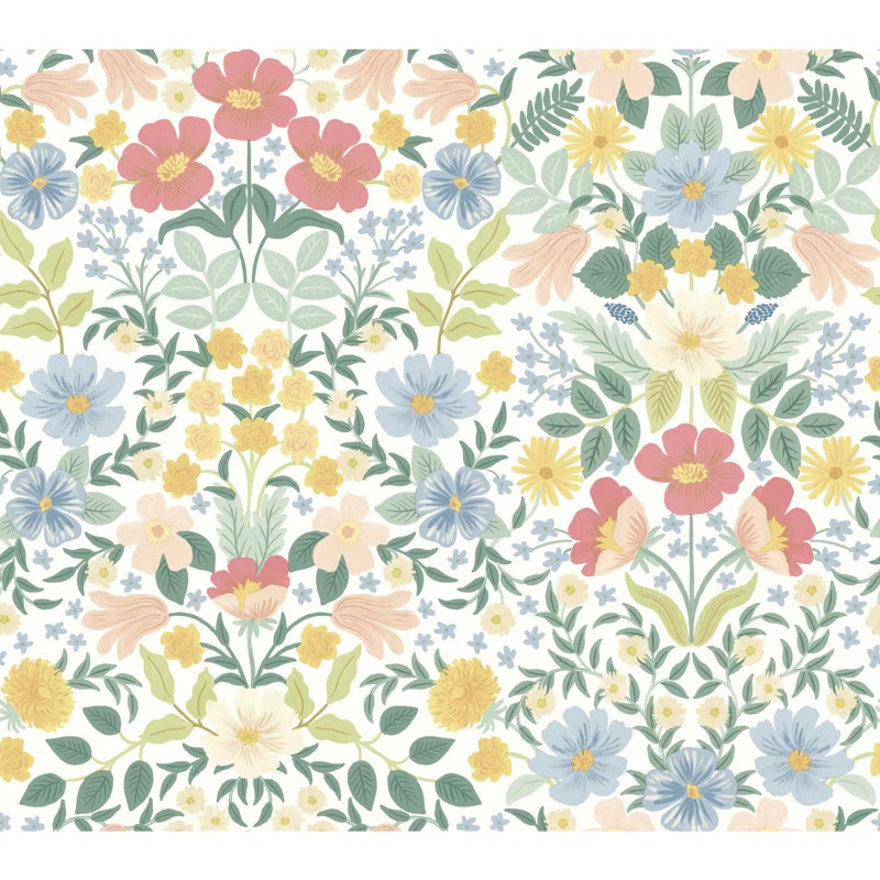 Bramble Garden 20" L x 27" W Peel and Stick Wallpaper Roll | Wayfair North America