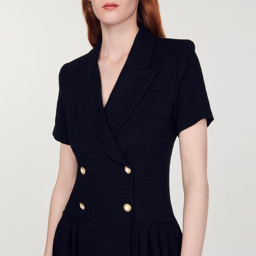 Short tweed coat dress | Sandro US | Sandro-Paris US