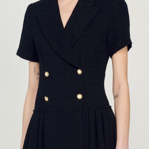Short tweed coat dress | Sandro US | Sandro-Paris US