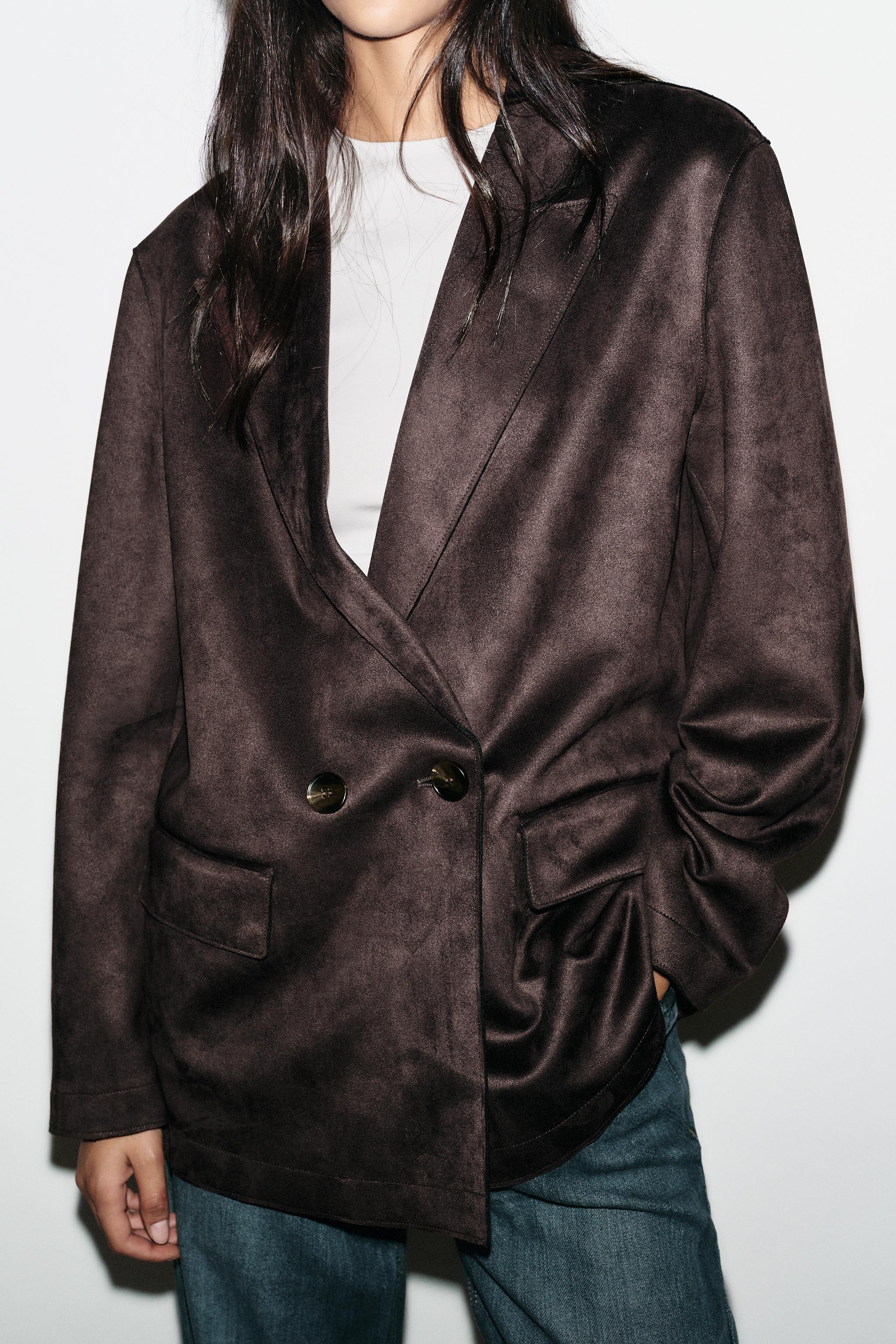 FAUX SUEDE BLAZER | Zara US