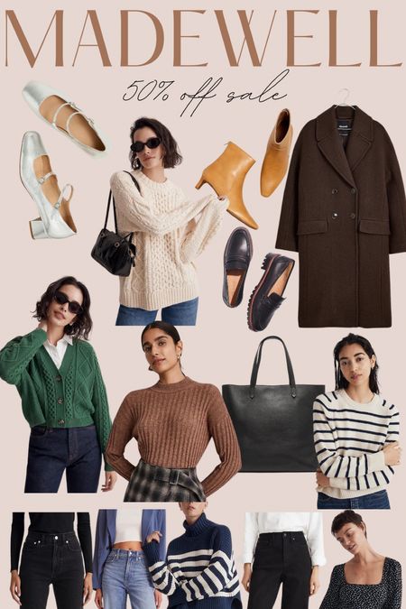 Madewell 50% off with code LETSGO. 

Jeans, shoes, fall shoes, winter shoes, holiday outfits, coats 

#LTKCyberWeek #LTKsalealert #LTKshoecrush