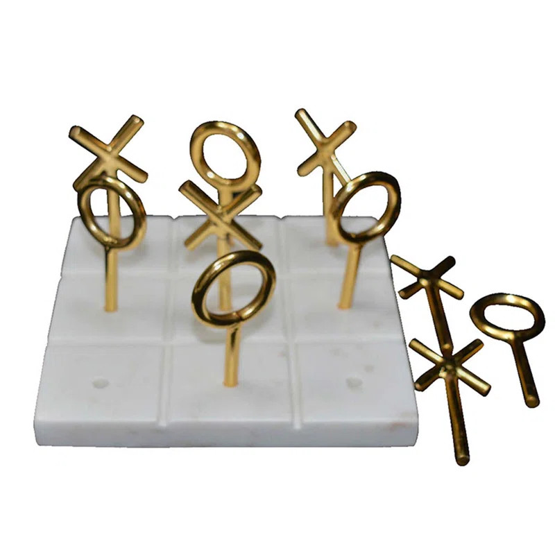 Fraga Marble Tic Tac Toe Game | Wayfair North America