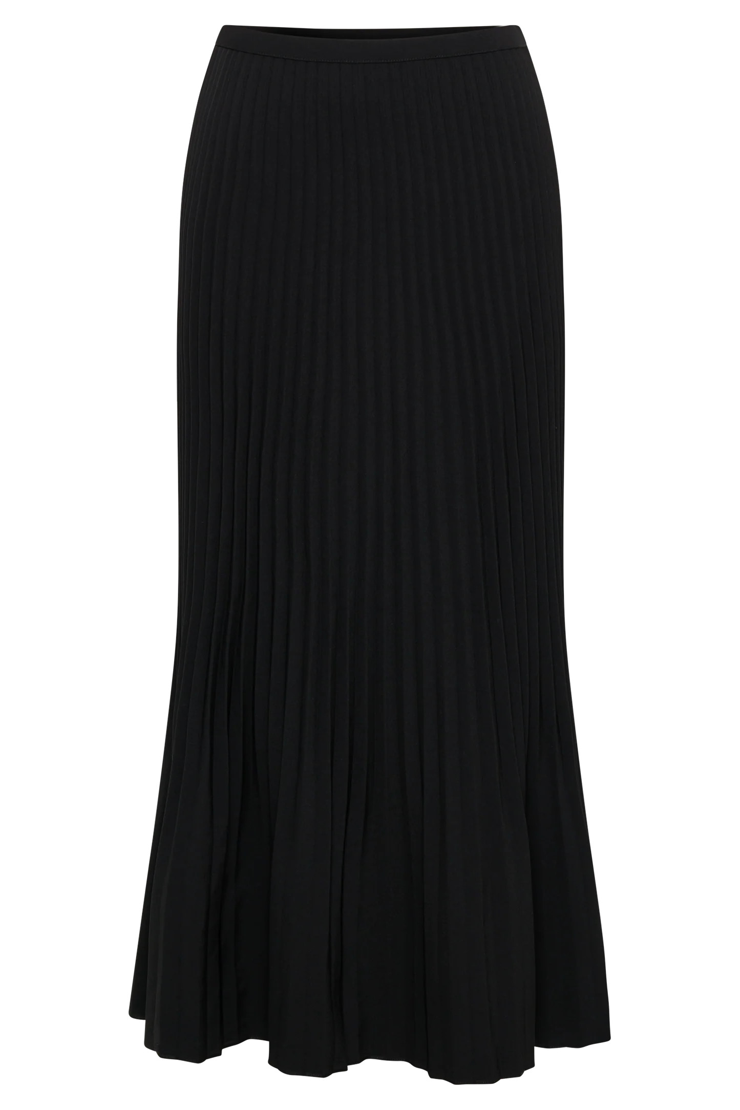 Twyla Pleated Suiting Maxi Skirt - Black | MESHKI US