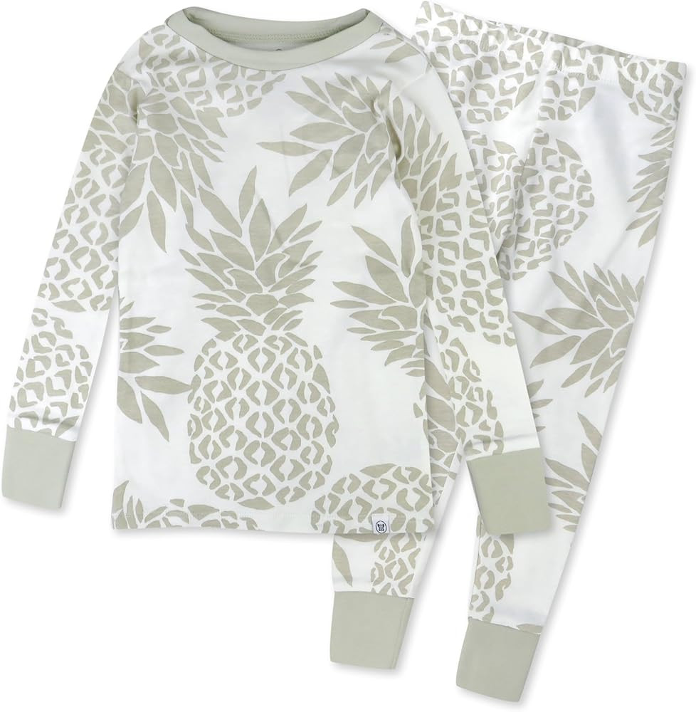 HonestBaby 2-Piece Pajamas Sleepwear PJs 100% Organic Cotton for Infant Baby and Toddler Boy | Amazon (US)