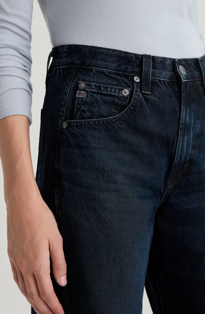 AG Hattie High Waist Ankle Wide Barrel Leg Jeans | Nordstrom | Nordstrom