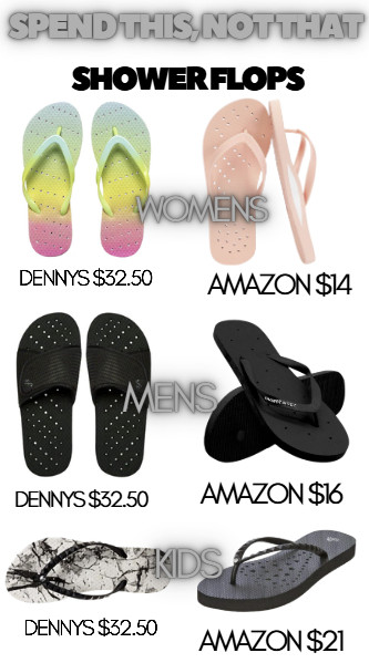 Don't overpay for shower shoes at your camp appointment.  AMAZON has basically the same exact ones for less than half the price.  And most of the time these don't even make it home!  

 

#LTKmomlife #LTKSwim #LTKKids