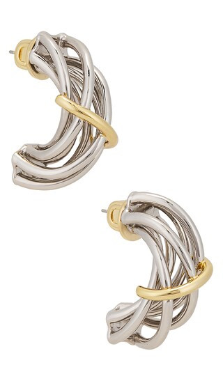 Demarson Sloane Earrings in Metallic Gold. | Revolve Clothing (Global)