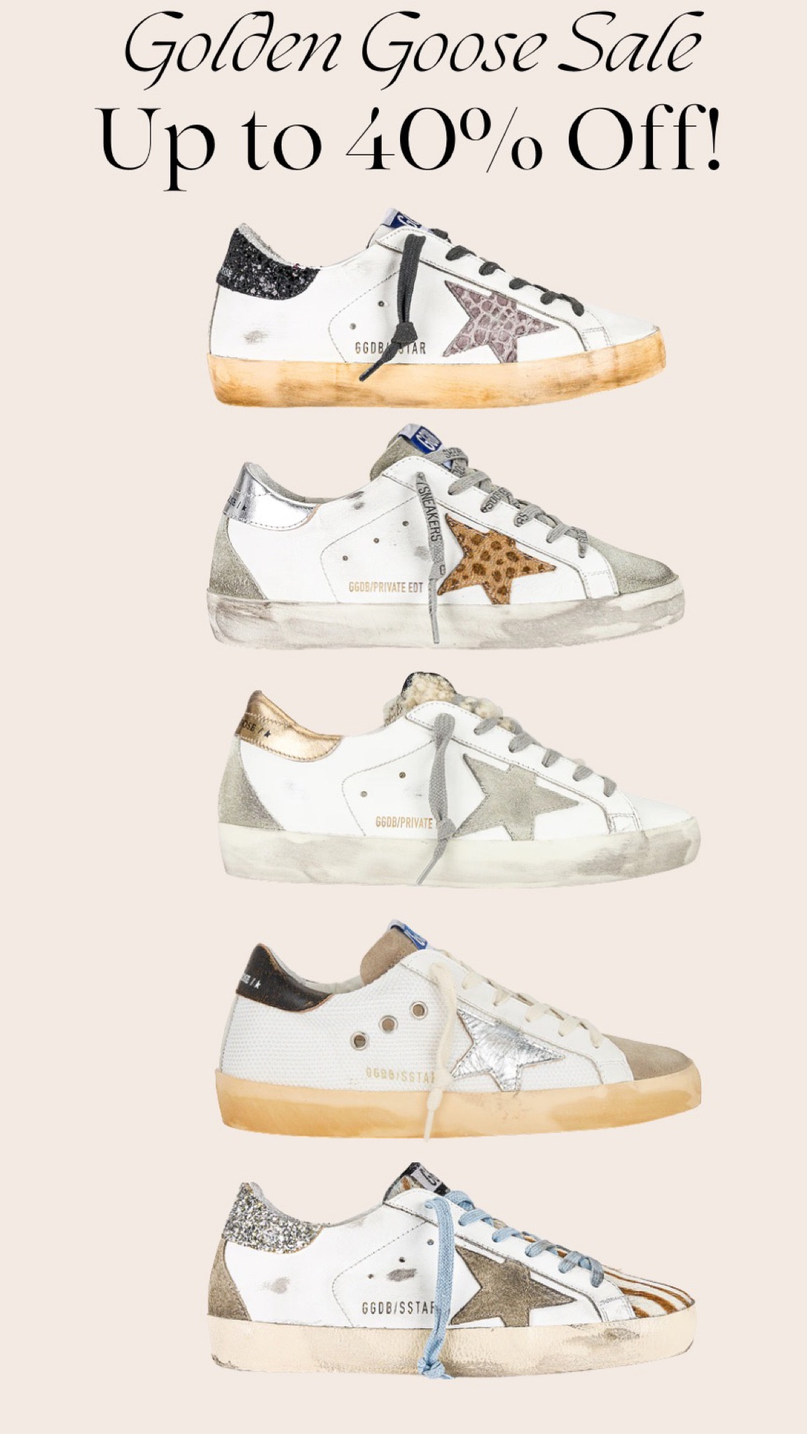 Revolve Black Friday sales are still on! Including this huge deal on golden goose! Shop all golden goose shoes for almost 40% off!