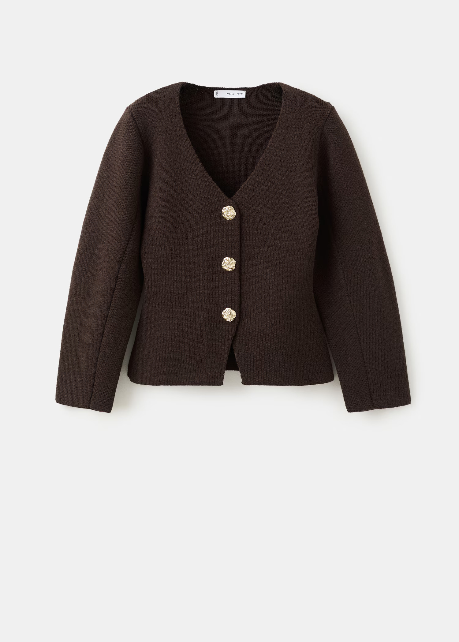 Knitted jacket with jewel buttons | MANGO (UK)