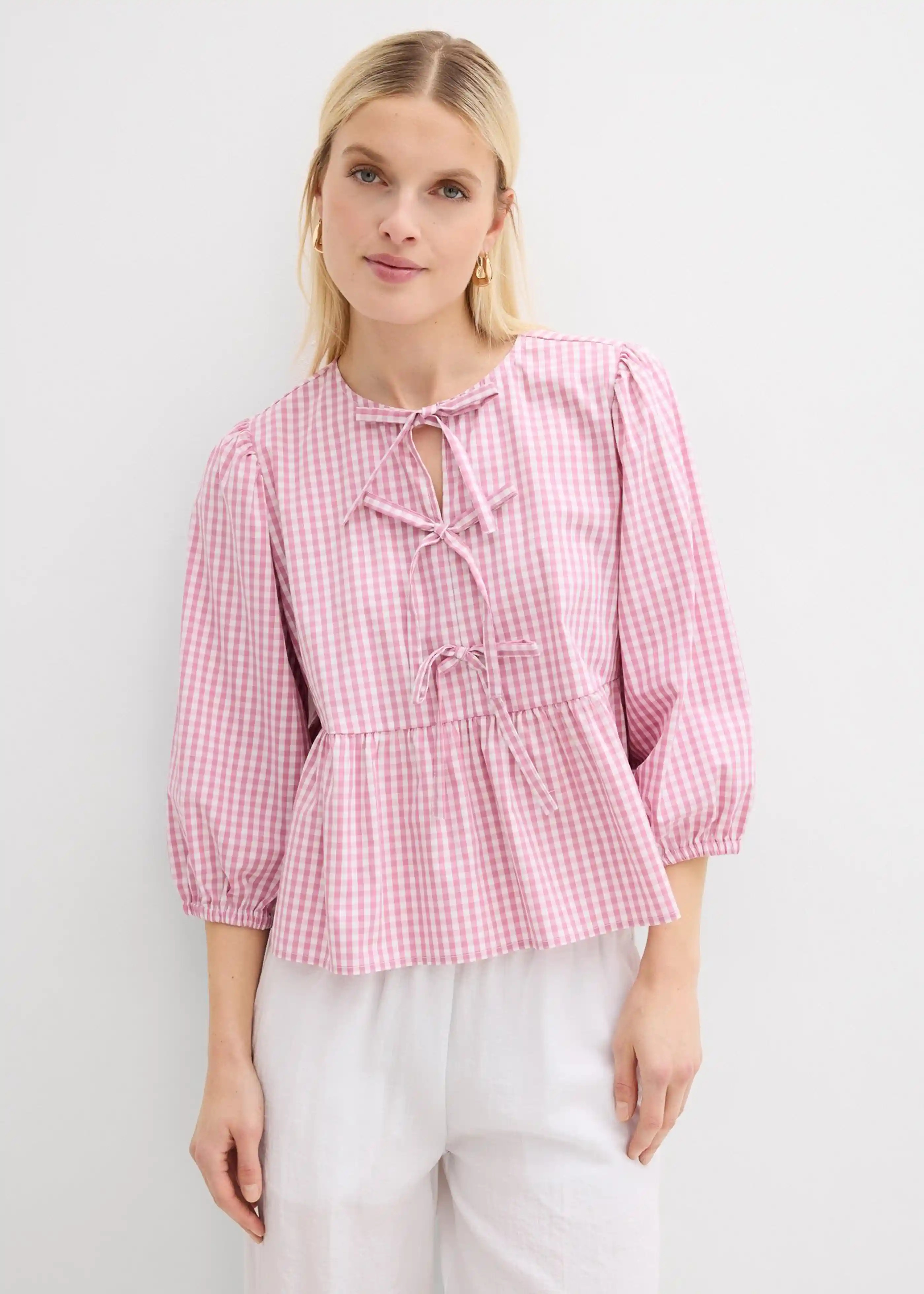 Blusenshirt mit Bindedetail | Bonprix DE