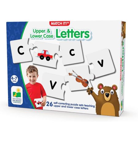 We love this matching game! It involved both upper and lower case matching, and I do think the puzzle pieces are good quality too!

#LTKkids #LTKfamily #LTKGiftGuide