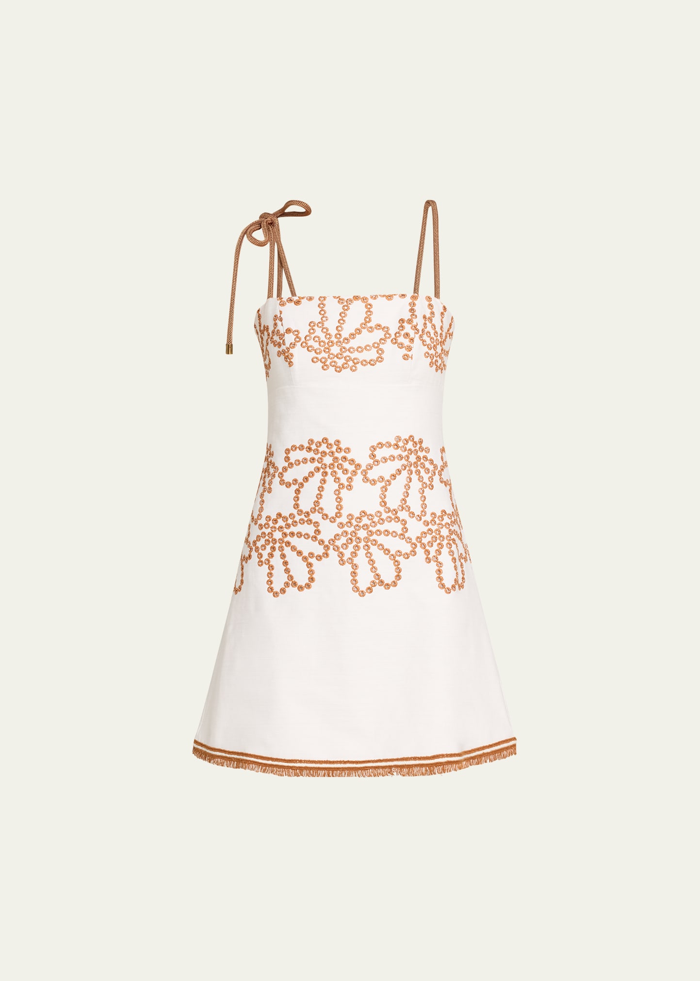 Silvia Tcherassi Balerina Embroidered Mini Dress | Bergdorf Goodman