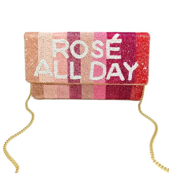 Rosé All Day Beaded Purse/ Snap Closure/ Seed Beads/ Brunch/ | Etsy | Etsy (US)