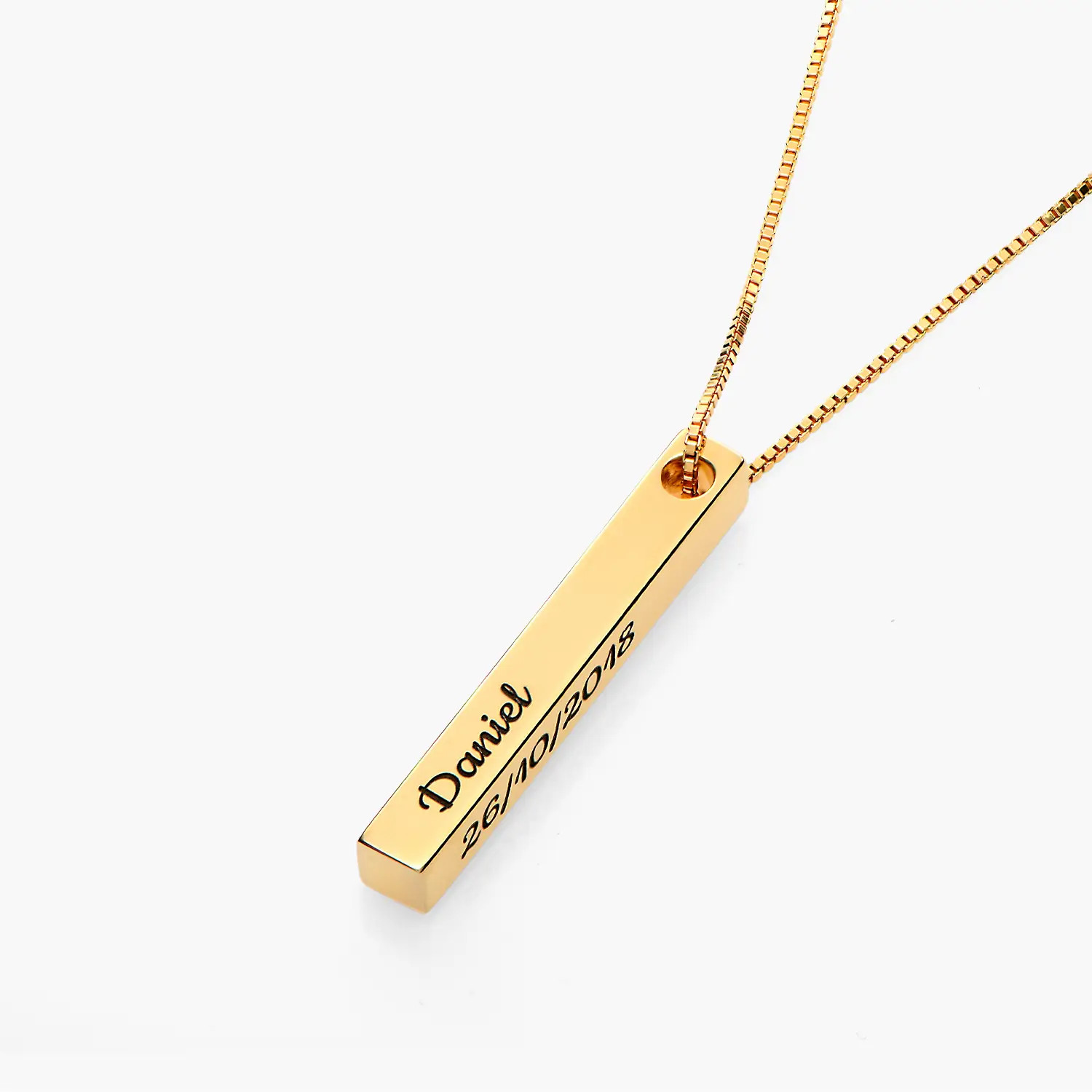 Pillar Bar Necklace - 18k Gold Vermeil | Oak & Luna (US)