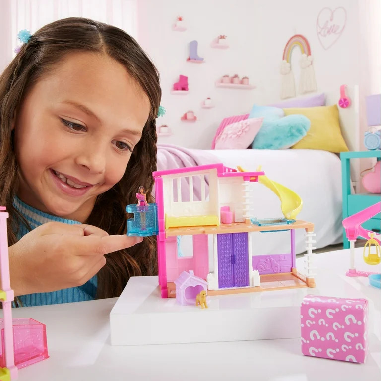 Barbie Mini BarbieLand Doll House Playsets with 1.5-inch Doll, (Styles May Vary), Multicolor | Walmart (US)