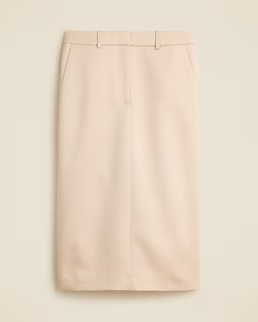 Trouser pencil skirt in duchesse satin | J. Crew US