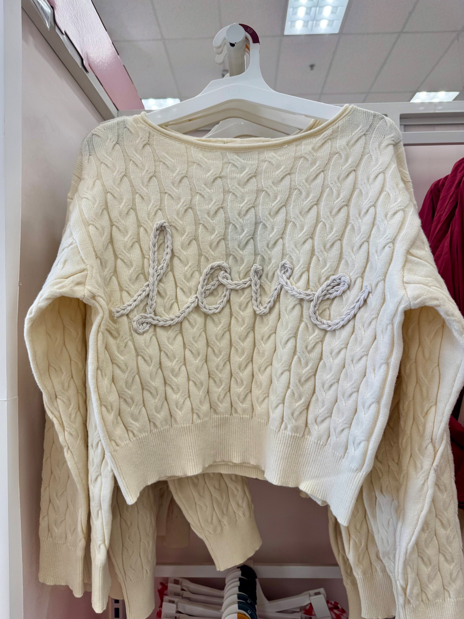 Target lunch break finds never disappoint 💘✨

I stopped by during my lunch hour and spotted this adorable Women’s Cozy Wide Crewneck Love Pullover Sweater from Universal Thread. It’s perfect for Valentine’s Day outfits, but subtle enough to wear all year long (which I love for seasonal pieces).

The fit is relaxed and comfy, making it such an easy option for a casual outfit — think leggings, straight leg jeans, or even layered over a button-down.

If you’re looking for a Target Valentine’s sweater, affordable Valentine’s Day outfit ideas, or a cute neutral graphic sweatshirt for winter, this one is so good 🤍 

 #LTKValentine #LTKootd #LTKSeasonal