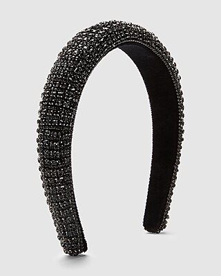 Black Rhinestone Studded Headband | Express