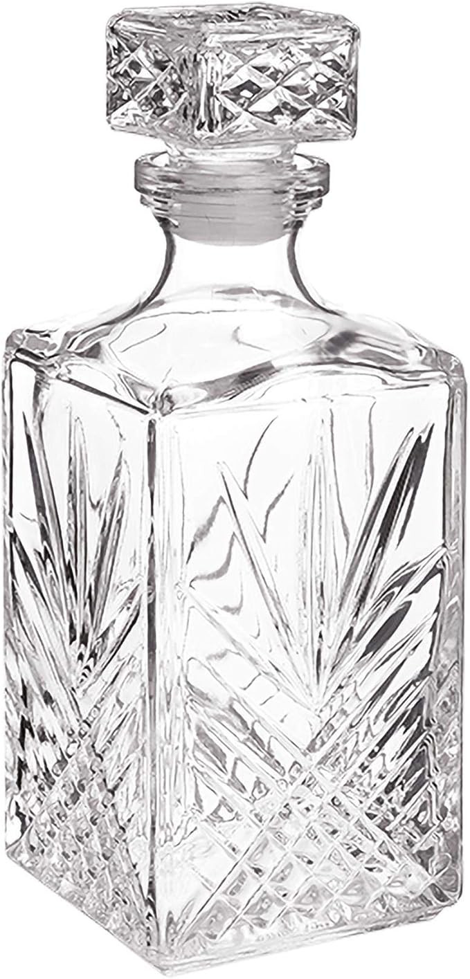Bormioli Rocco Selecta Collection Whiskey Decanter – Sophisticated 33.75oz Diamond Decanter Wit... | Amazon (US)