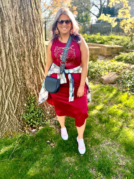  ✨SIZING•PRODUCT INFO✨
⏺ Graphic Tee Dress - XL @temu 
⏺ Floral Hoop Earrings @macys 
⏺ Blue Saddle Bag •• mine is no longer available (from a boutique) but I linked similar option(s) from @amazonfashion 
⏺ Pink Sneakers •• mine is no longer available from @walmartfashion but I linked similar option(s) from @amazonfashion 
⏺ Flannel Shirt •• mine is no longer available from @walmartfashion but I linked similar option(s) from @amazonfashion 
⏺ Self Tanner - Loving Tan
⏺ Fave No Show Socks @amazon 
⏺ Retro Faded Sunglasses •• mine is no longer available from @walmart but I linked similar option(s) from @amazon 

📍Find me on Instagram••YouTube••TikTok ••Pinterest ||Jen the Realfluencer|| for style, fashion, beauty, and confidence!

🛍 🛒 HAPPY SHOPPING! 🤩

#graphic #tee #graphictee #graphicteeoutfit #tshirt #graphictshirt #t-shirt #band #bandtee #graphicteelook #graphicteestyle #graphicteefashion #graphicteeoutfitinspo #graphicteeoutfitinspiration #dress #dressoutfit #dresslook #dresses #dressoutfitinspo #dressoutfitinspiration #dressstyle #dressfashion #spring #springstyle #springoutfit #springoutfitidea #springoutfitinspo #springoutfitinspiration #springlook #springfashion #springtops #springshirts #springsweater #sneakersfashion #sneakerfashion #sneakersoutfit #tennis #shoes #tennisshoes #sneakerslook #sneakeroutfit #sneakerlook #sneakerslook #sneakersstyle #sneakerstyle #sneaker #sneakers #outfit #inspo #sneakersinspo #sneakerinspo #sneakerinspiration #sneakersinspiration #pink #pinklook #lookswithpink #outfitwithpink #outfitsfeaturingpink #pinkaccent #pinkoutfit #pinkoutfits #outfitswithpink #pinkstyle #pinkoutfitideas #pinkoutfitinspo #pinkoutfitinspiration 
#under10 #under20 #under30 #under40 #under50 #under60 #under75 #under100
#affordable #budget #inexpensive #size14 #size16 #size12 #medium #large #extralarge #xl #curvy #midsize #pear #pearshape #pearshaped
budget fashion, affordable fashion, budget style, affordable style, curvy style, curvy fashion, midsize style, midsize fashion



#LTKmidsize #LTKfindsunder50 #LTKstyletip

#LTKFindsUnder50 #LTKStyleTip #LTKMidsize