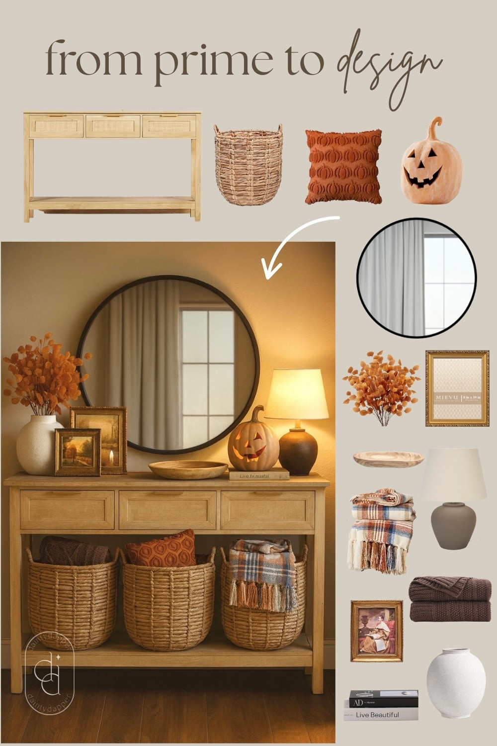 This entryway console table shows just how easy it is to refresh your home with fall decor from Amazon. Creating a fall ready space that feels both stylish and welcoming. If you’re looking for entryway fall decor that’s affordable and Pinterest worthy, this setup is the perfect inspiration. 

 #LTKSeasonal #LTKHome #LTKStyleTip