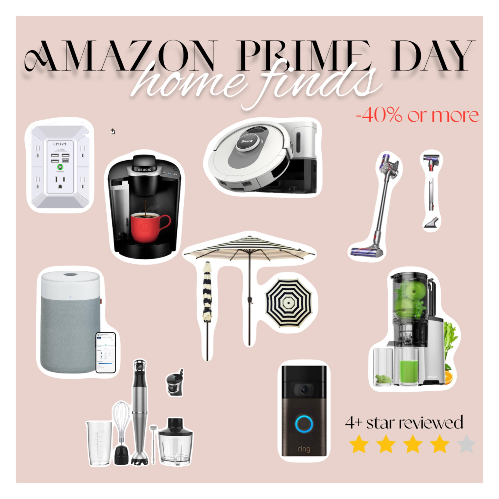 Amazon Prime Day is upon us, and the deals are rolling on in! ✨ these household items are all over 40-50% off and over 4 ⭐️ s! 

What do you look for on prime day? Sound off in the comments! 🔽

#LTKHome #LTKxNSale #LTKSummerSales
