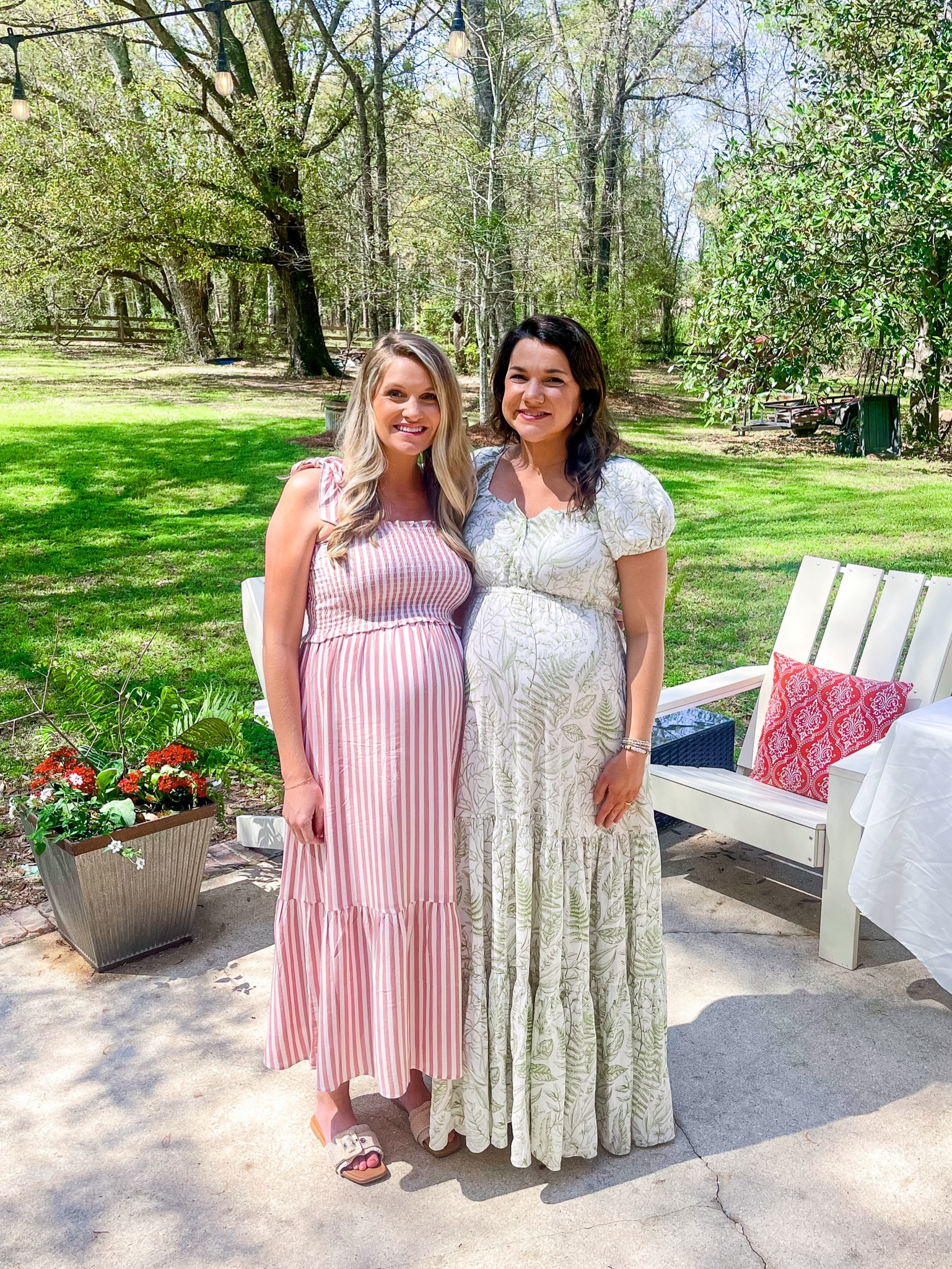 Pink coral maternity dress. Wearing size small 

#LTKshoecrush #LTKbump #LTKSeasonal