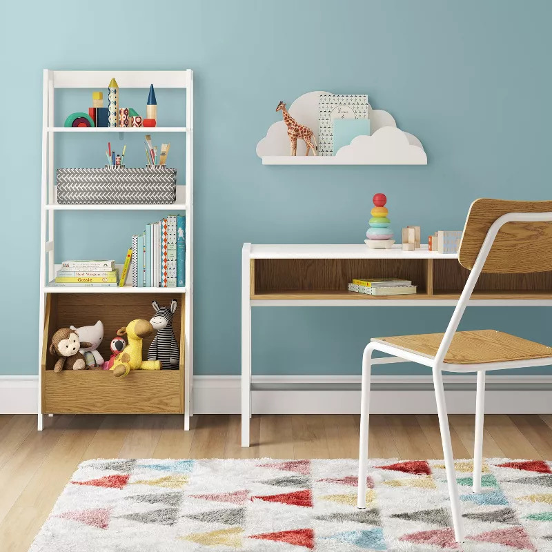 Bly Kids' Bookshelf with Storage White - Pillowfort™ | Target