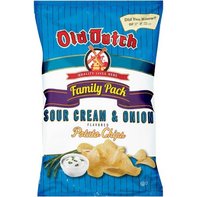 Old Dutch Sour Cream & Onion Flavored Potato Chips - 9.5oz | Target