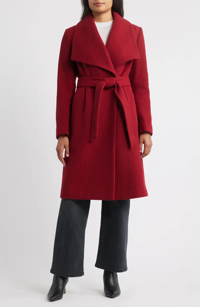 Chevron Pattern Tie Waist Coat | Nordstrom