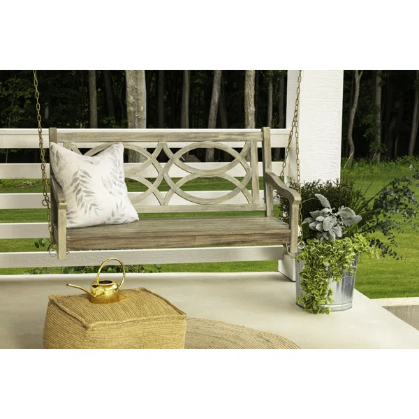 Domeier 2 Person Solid Wood Porch Swing | Wayfair North America