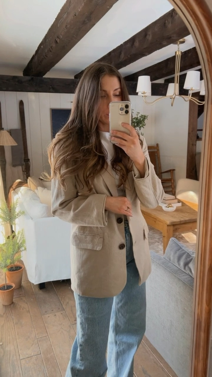 Affordable linen blazer for spring! 

#LTKstyletip #LTKfindsunder50