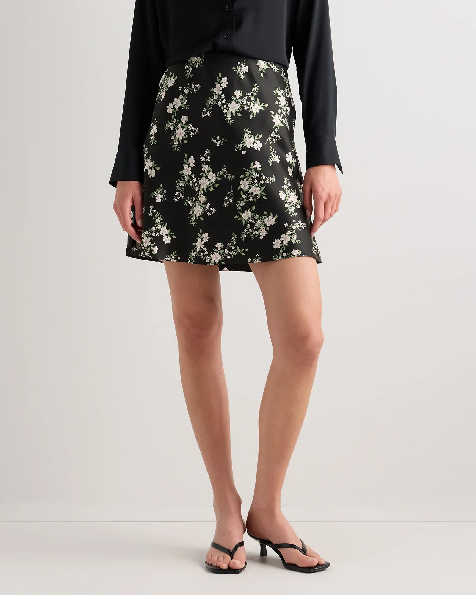 100% Washable Silk Mini Skirt | Quince