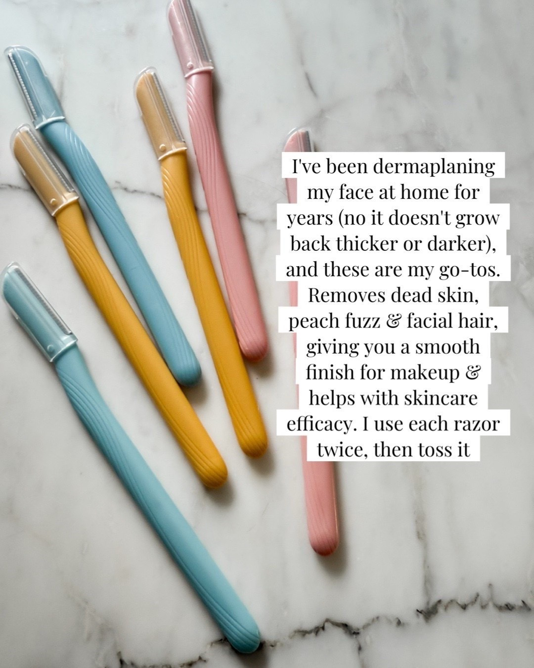My go-to razors for weekly at-home dermaplaning 

#LTKover40 #LTKbeauty