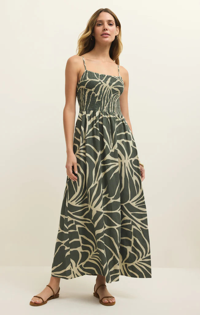 Bayside Tova Palm Linen Maxi Dress | Z Supply