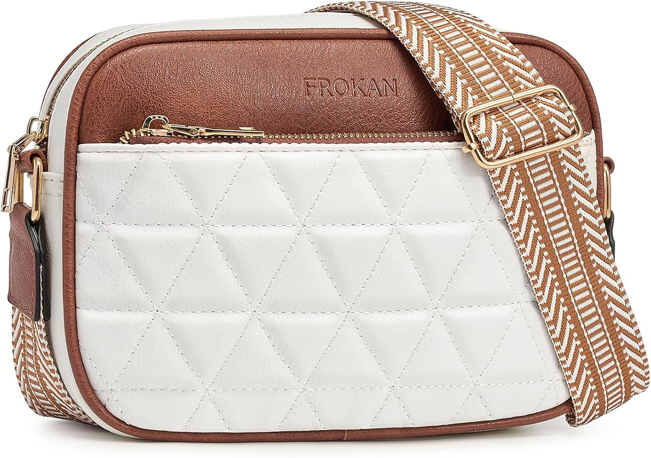 Quilted Crossbody Bags for Women Trendy Vegan Leather Purses Wallet Small Shoulder Handbags with ... | Amazon (US)