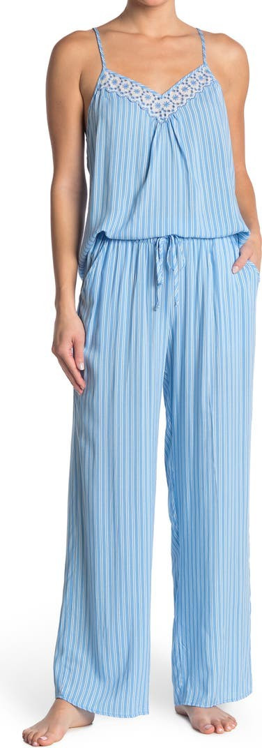 Abby Stripe Print 2-Piece Pajama Set | Nordstromrack | Nordstrom Rack