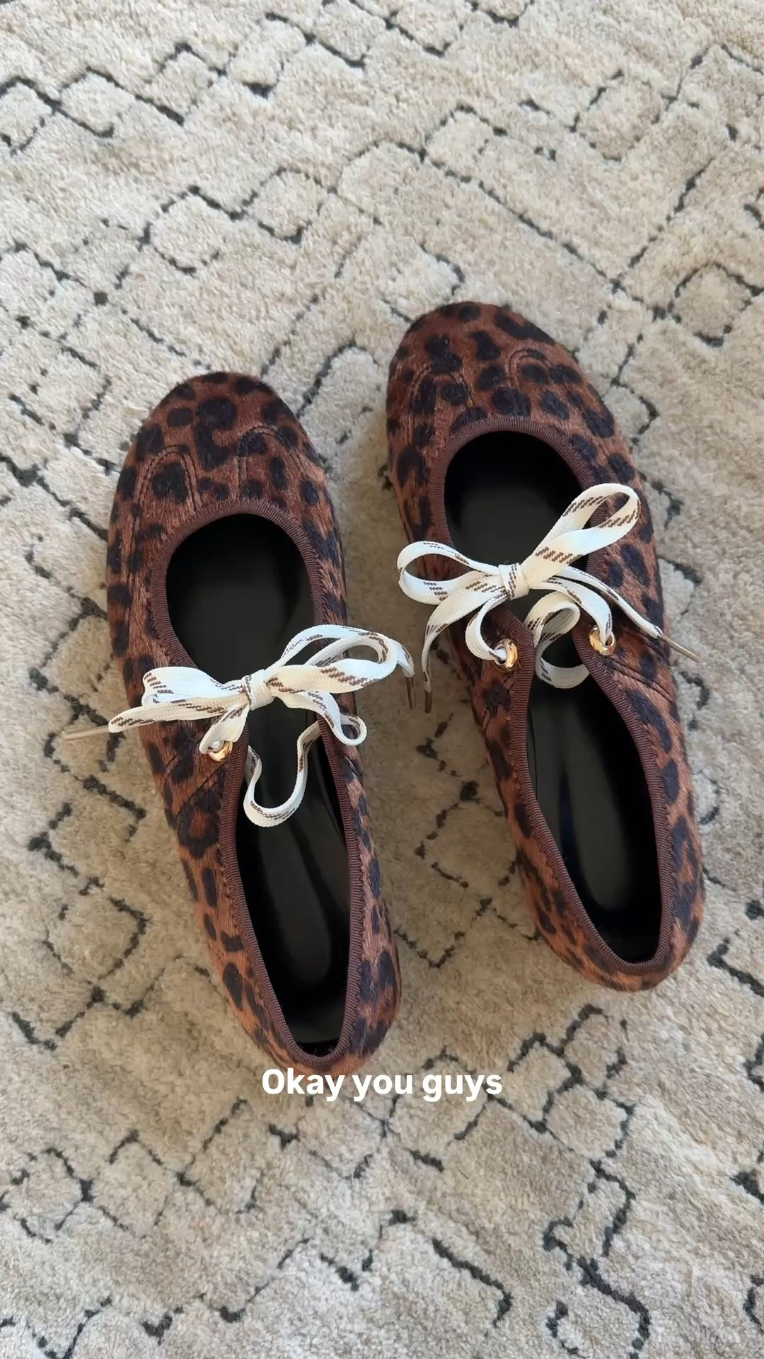 These NEW shoes!
Animal print🤝meets sporty🤝meets ballet vibes — with a flattering toe and laces. The unexpected combo is my favorite part. 
Fit tts