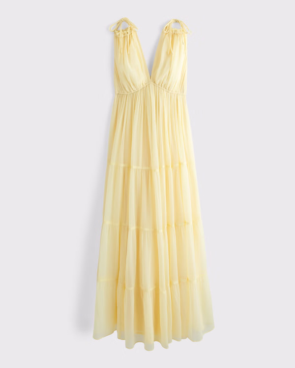 A&F Convertible Flowy Maxi Dress | Abercrombie & Fitch (US)