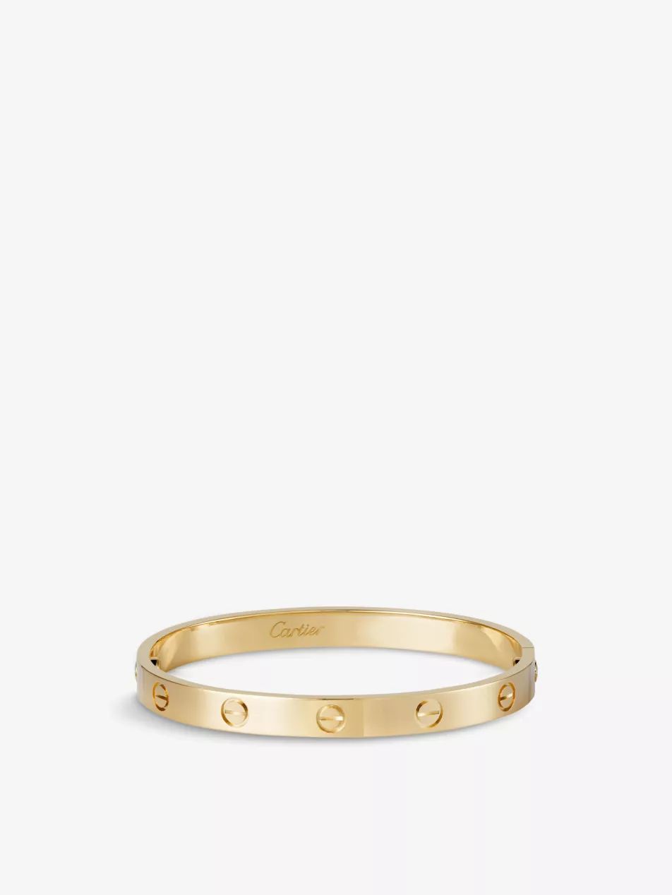 LOVE 18ct yellow-gold bracelet | Selfridges